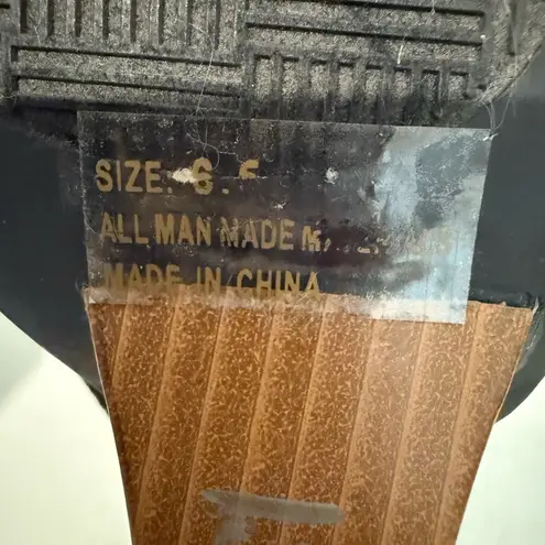 Celia Paola Black Wedge Heel Ankle Bootie Open Toe Cutouts Size 6.5