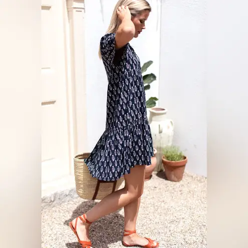 India Collection Emerson Fry XS/S Island Dress 2 Marguerite Blue Organic Cotton