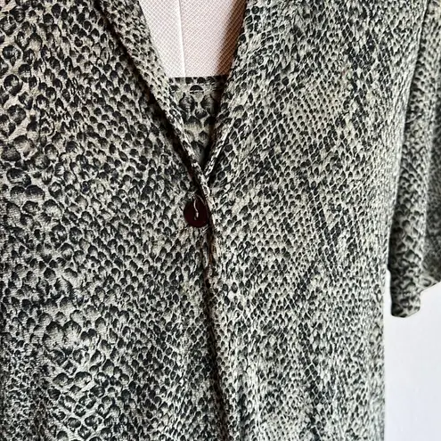 Vintage VTG animal print two piece set Green Size 8