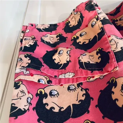 Betty Boop Retro Scrubs Shirt Nursing Top Pink M Cartoon