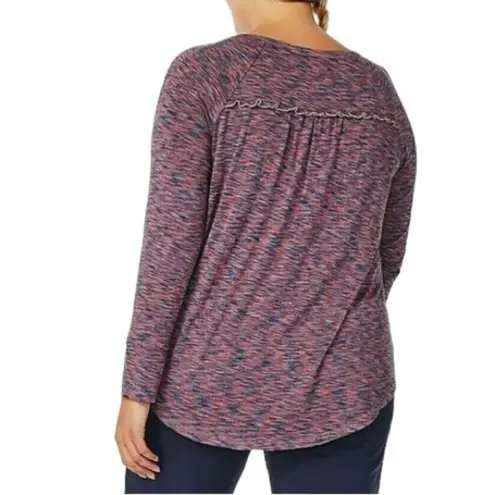 Matilda Jane Matilda Moments With You Planetarium Tunic Top Purple Heather Space Dye Medium