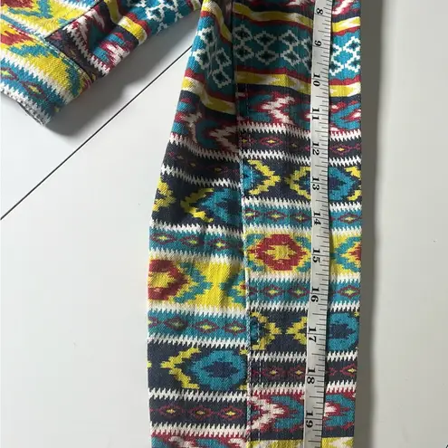 Tinseltown Cropped Denim Jacket Tribal Navajo Sz L