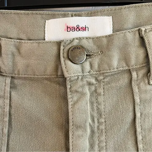 Ba&sh  Pants The Csally Jeans in Kaki Light Army Green Sz US4 Sz 4 GUC