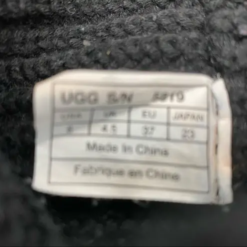 UGG  Black 5819 Classic Cardy Knit Tall Boots 6 - Image 10