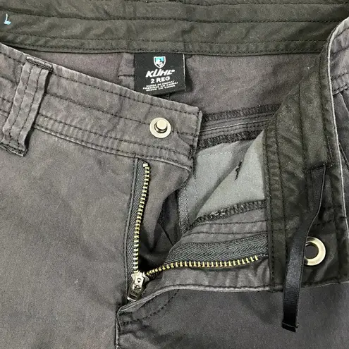 Kuhl KÜHL Legendary Pant Roll-Up Women 2R Gray Hiking Outdoor Travel Camping Classic