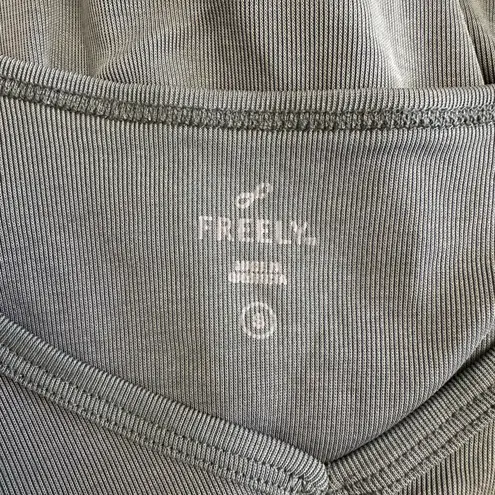 Freely Active Tank Top Small Green Twist Knot Hem Lightweight