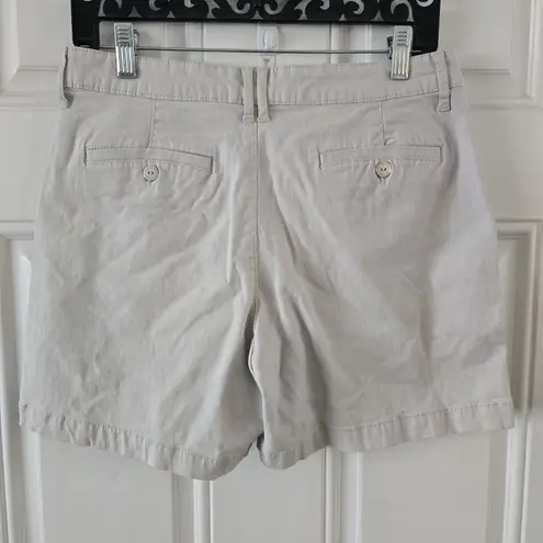 Gloria Vanderbilt Womens Shorts Size 6 Khaki All-Around Slimming Effect Stretchy - Image 2