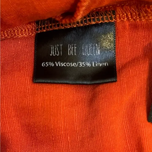 Just BEE Queen Solange Dress Chilli Red One Shoulder Overlay Size XS