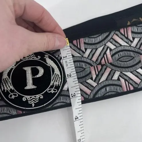 Pelush Women's Aztec Print Gathered Belt Luxury NYC Gray