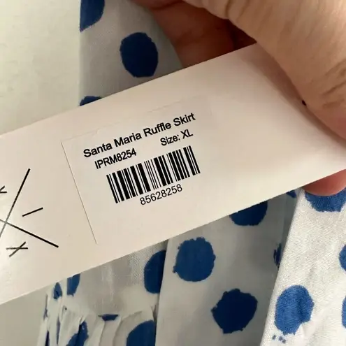 Xix Palms Women’s Extra Large White Blue Skirt New NWT Size XL