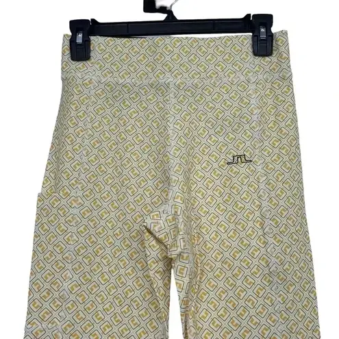 J LINDEBERG LEGGINGS WOMENS SMALL ZENA PRINT WHITE MONOGRAM AWJS07040