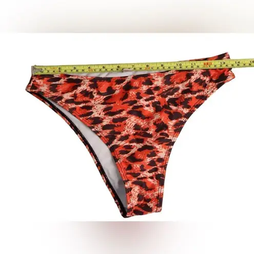 Bobbie Brooks Cheetah Animal Print 2pc Tankini Swimsuit MEDIUM Beach Vacation Orange