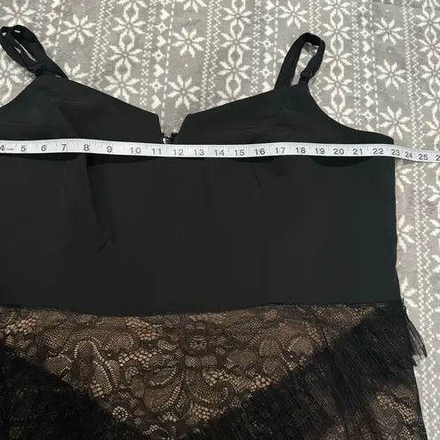 City Chic NWT Sexy Ruffle Maxi Dress In Black Size L/20