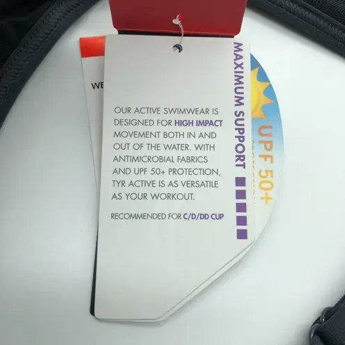 Tyr. Solid Lily Bikini Top Maximum Support Removable Cups UPF 50+ Gray S 4/6 thumbnail 7