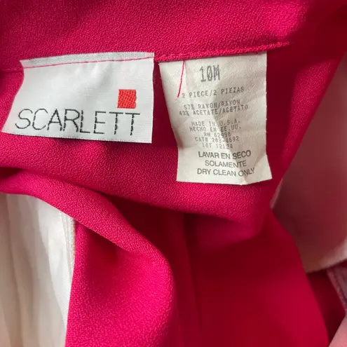 Scarlett Women's Vintage Shoulder Pads Peacoat Double Breast Blazer Office Sz 10