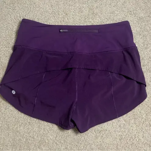 Lululemon NWOT  Speed Up High-Rise Lined Short 2.5" Size 8 Dramatic Magenta Plum