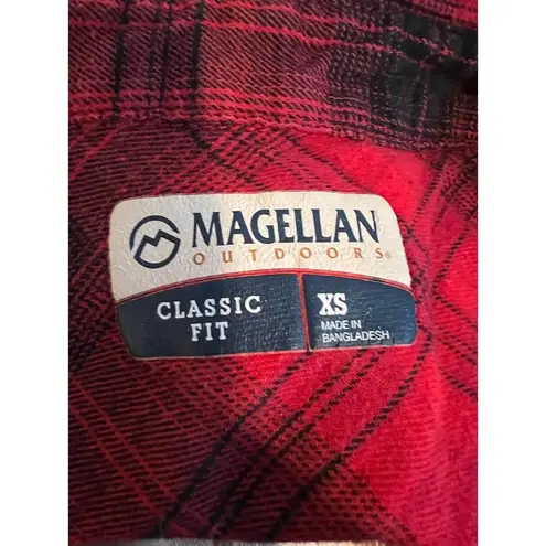 Magellan outdoors Classic Fit Roll Tab Sleeve Flannel XS