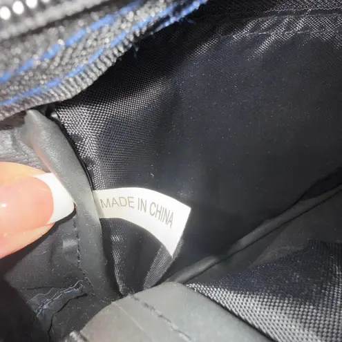 Route 66 Vintage Retro Fanny Pack Blue Adjustable Strap Zipper Pockets Belt EUC