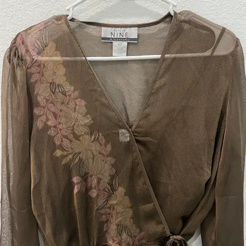 Nine & Co. Vintage Sheer Top Size 10P