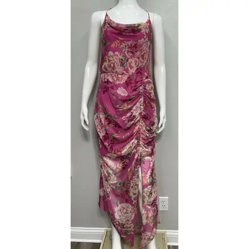Sau Lee 10 Freida Silk Pink Floral Dress Party Wedding Event Summer Vacation