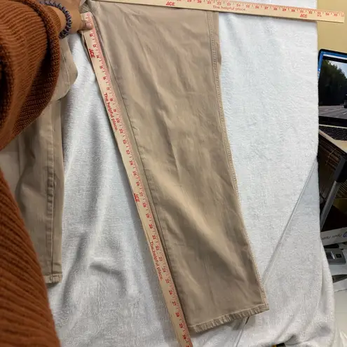 J Jill 18R HighRise StraightLeg Pant Khaki Casual Workwear Essentials Minimalist Tan Size 18