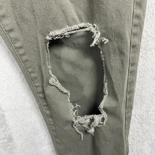 American Bazi Olive Green Distressed Jogger Pants - Size M