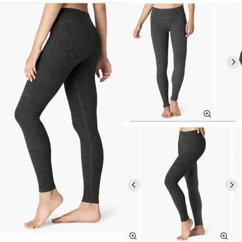 Beyond Yoga Black Charcoal Space Dye Leggings Essential Long Leggings Grey Gray
