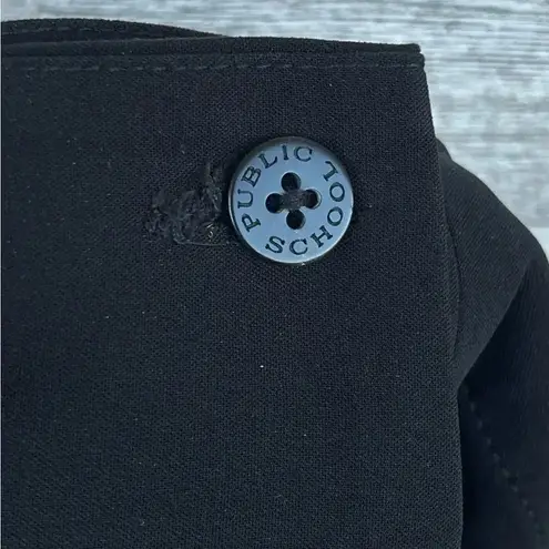 Public School Plaid Asymmetric Tartan preppy aesthetic skirt 6 Black