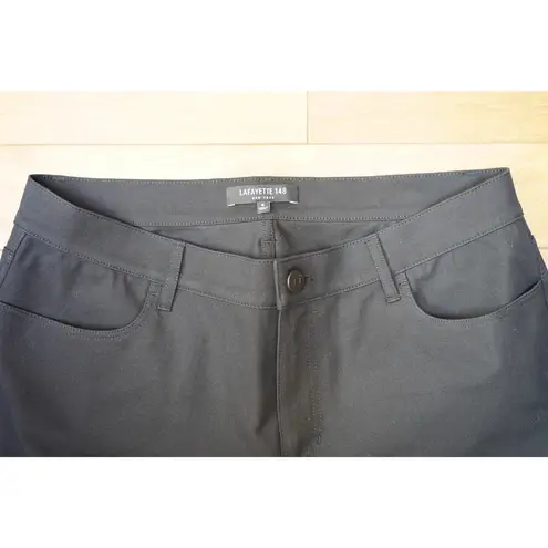 Lafayette 148 Classic Women Cut Out Slim Fit Tapered Jeans Black Size 8 NWOT