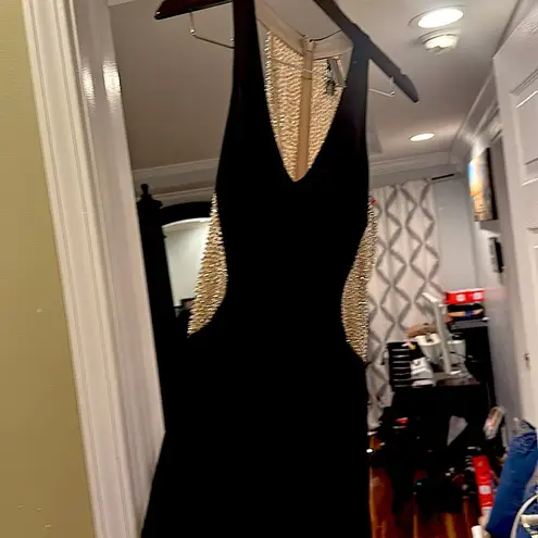 XScape Elegant Black Evening Gown