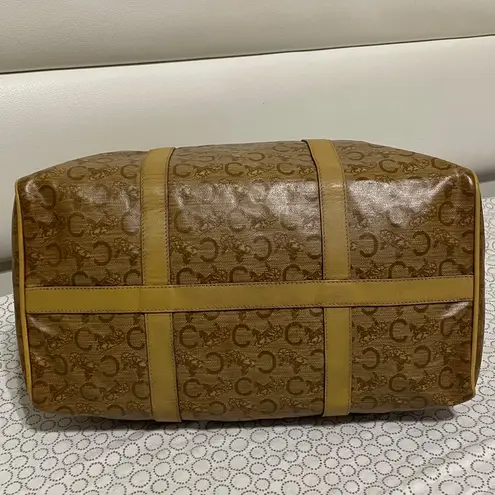 CELINE PVC Classic Beige/Brown Duffel Bag