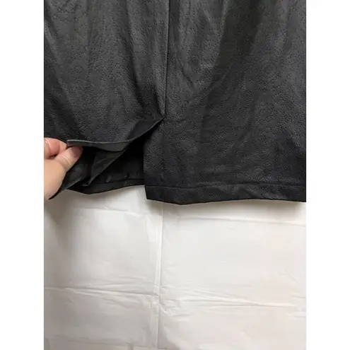 Valerie Stevens Skirt Women's Size 8 30 Black Faux Leather Pencil BPV-A