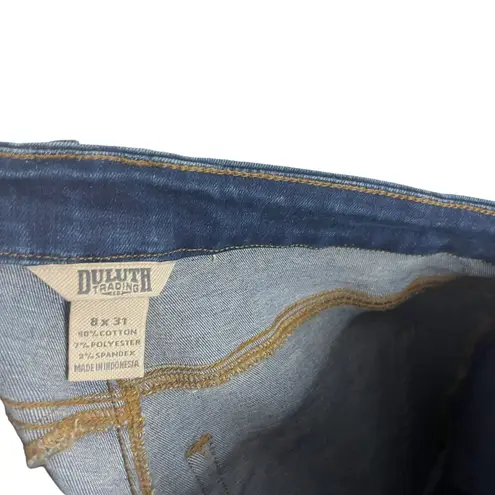 Duluth Trading Co Women's Size 8 X 31 Dark Wash Bootcut Jeans Blue