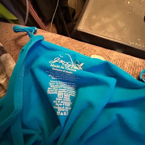 Grans Blue Convertible Strap Tank Top