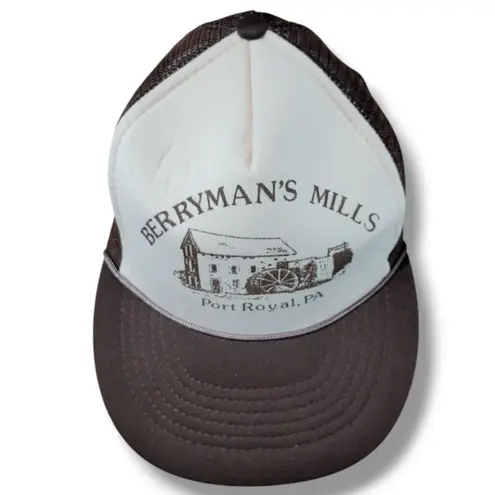 Capital Vintage Hat OSFM Vintage Berryman's Mills Trucker Hat Snap Back Cap By Adult Unisex Hat