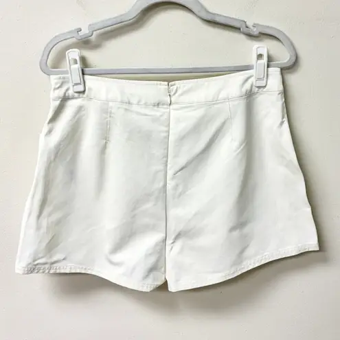 Cult Gaia NWT Adalee Cotton Blend High Waisted Short Off-White Women's US 10