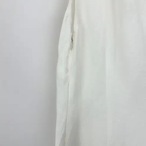 Madewell  One Shoulder Midi Dress Linen Blend Lighthouse Minimalist US 4 NWT - Image 7