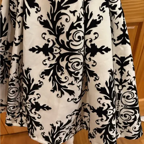 Crystal Doll Black and White Fit and Flare
Dress