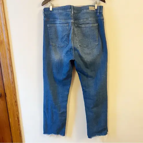 DL1961 Halle Straight High Rise Instasculpt Jeans Size 32 Medium Blue Wash