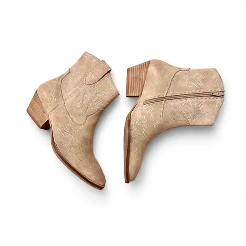 Seychelles Beige Suede Western Boots Size 6 New In Box