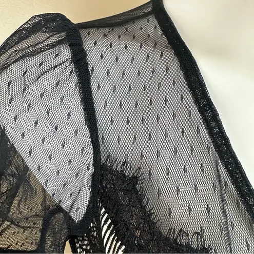 Fire Los Angeles Black Stretchy Lace Bodycon Sheath Dress XS