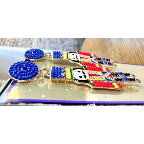 Nutcracker Earrings Toy Soldier New Christmas Ballet Jewelry French Guar… Blue