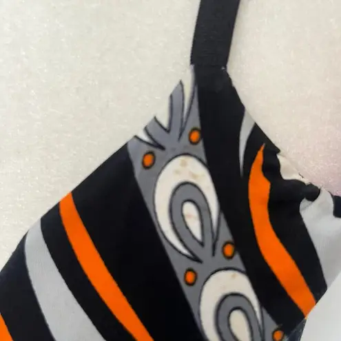 Seductions Vtg Y2K Seduction Babydoll Slip Dress Sz M 70s Festival Geometric Retro Blue USA