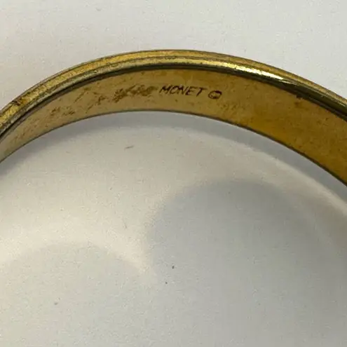 Monet  vintage gold bangle bracelet