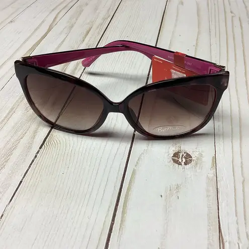 Bob Mackie NWT Magenta and Black Sunglasses