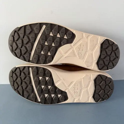 Stio Colter Low Top Mudslide Suede Slip On Sherpa Lined Sneakers Brown Size 9.5