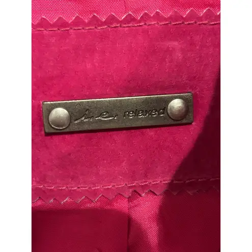 Matisse Ready To Wear Ie Relaxed Pink Suede Leather Moto Jacket Women's Size M Zip Up