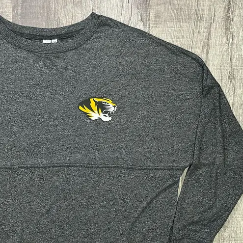 Chicka-d University Of Missouri Tigers Spirit Shirt Women M Mizzou Grey Relaxed