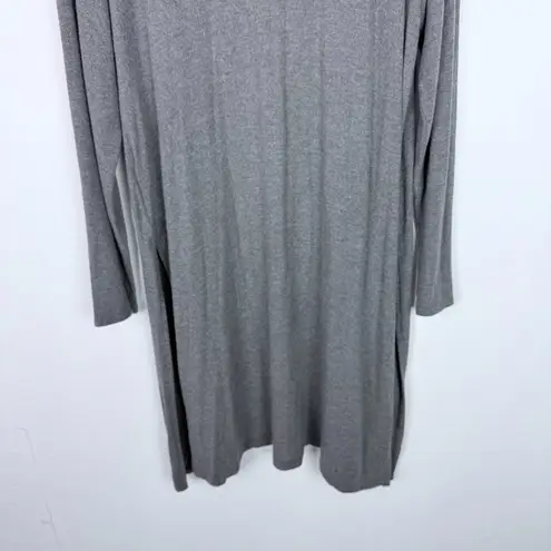 Beyond Yoga NWT High Slits Long Duster Cardigan Heather Gray Size Large L NEW