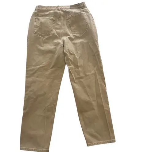 Lauren Ralph Lauren Brown Jeans Womens Size 14 Straight Leg Classic Basic Simple